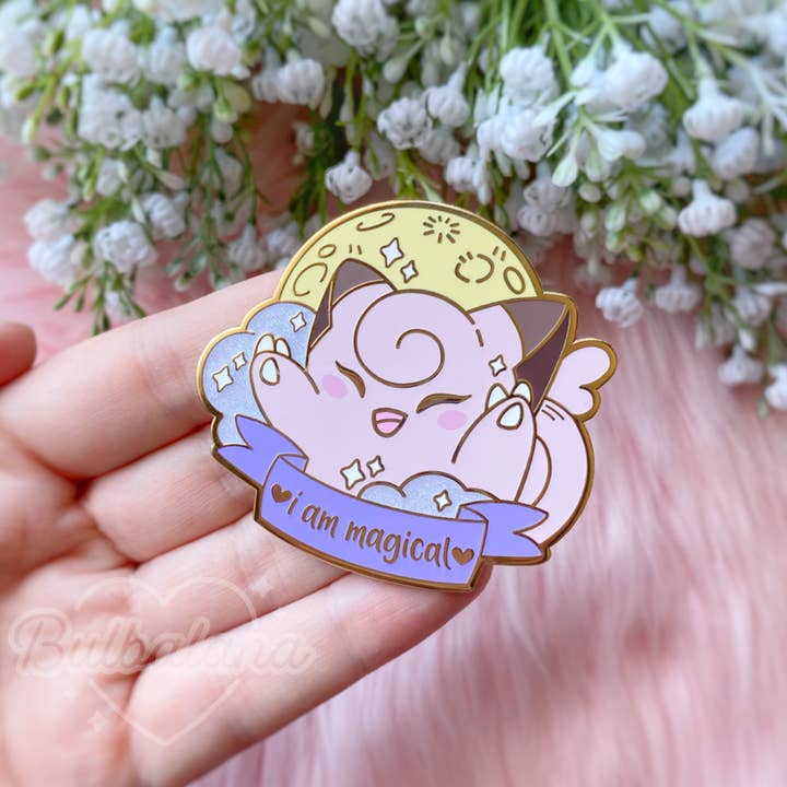 Ich bin der Magische Piepi Deluxe Emaille-Pin für den Großhandel von Bulbalana