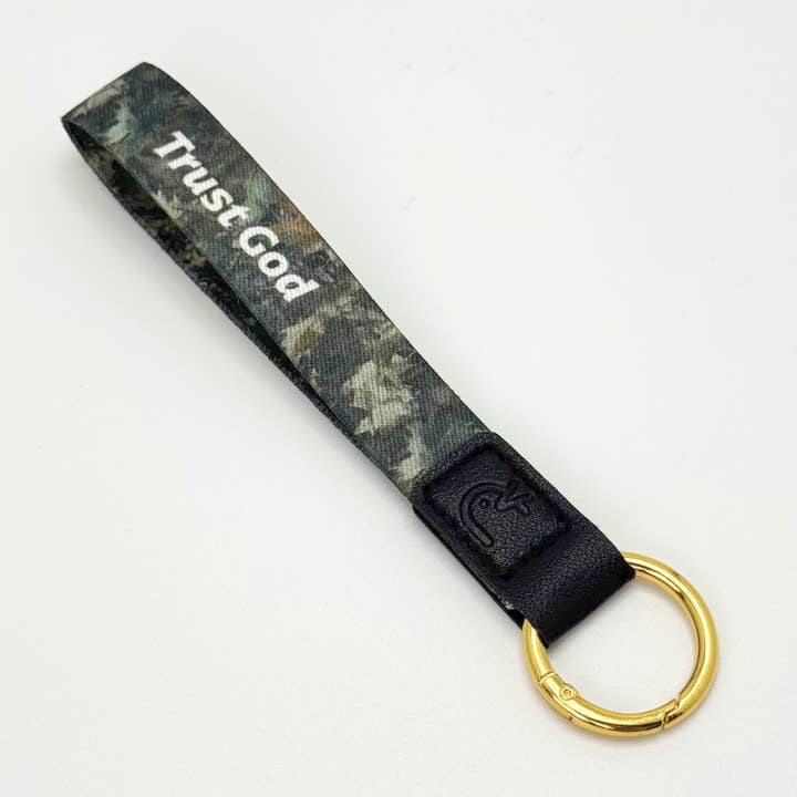 Trust God Scripture Keychain for wholesale by Yappy Apparel