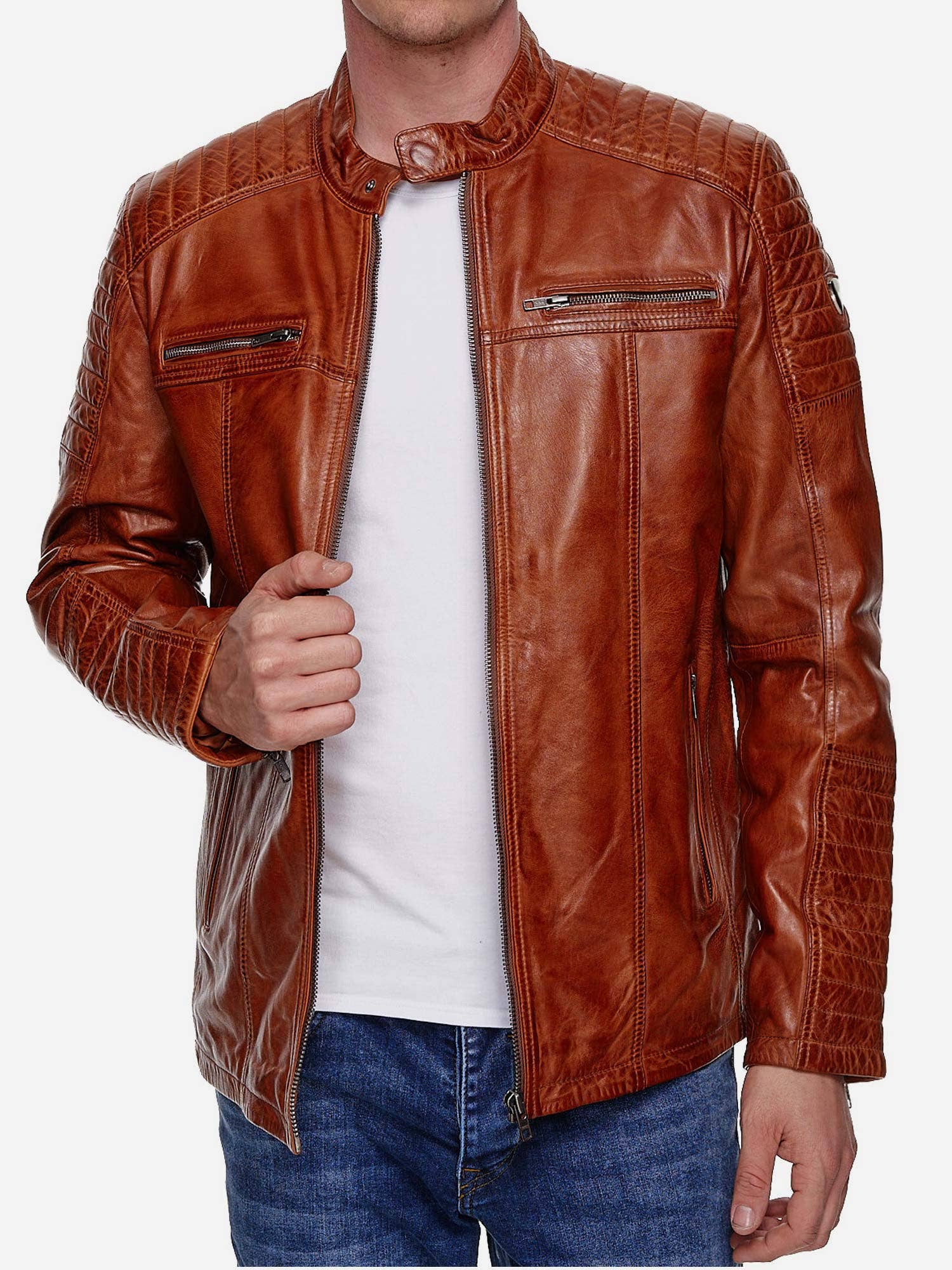 Tazzio – Großhandel Lederjacke – Herren – Tazzio Herren Jacke Lederjacke Biker Echtleder 1970915