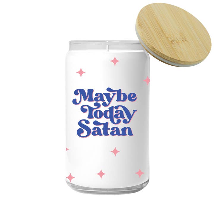 FUN CLUB - Wholesale Jar/Filled Candle - Maybe Today Satan Candle (funny gift)