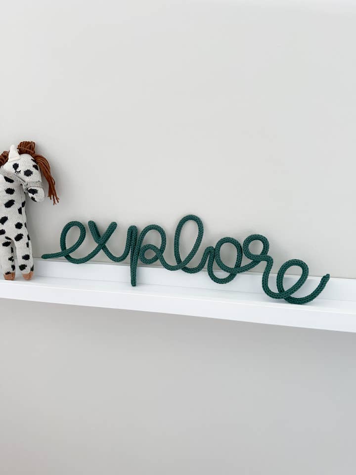 “Explore” | Kids Room & Nursery Playroom Decor Sign for wholesale by heykiddostudio
