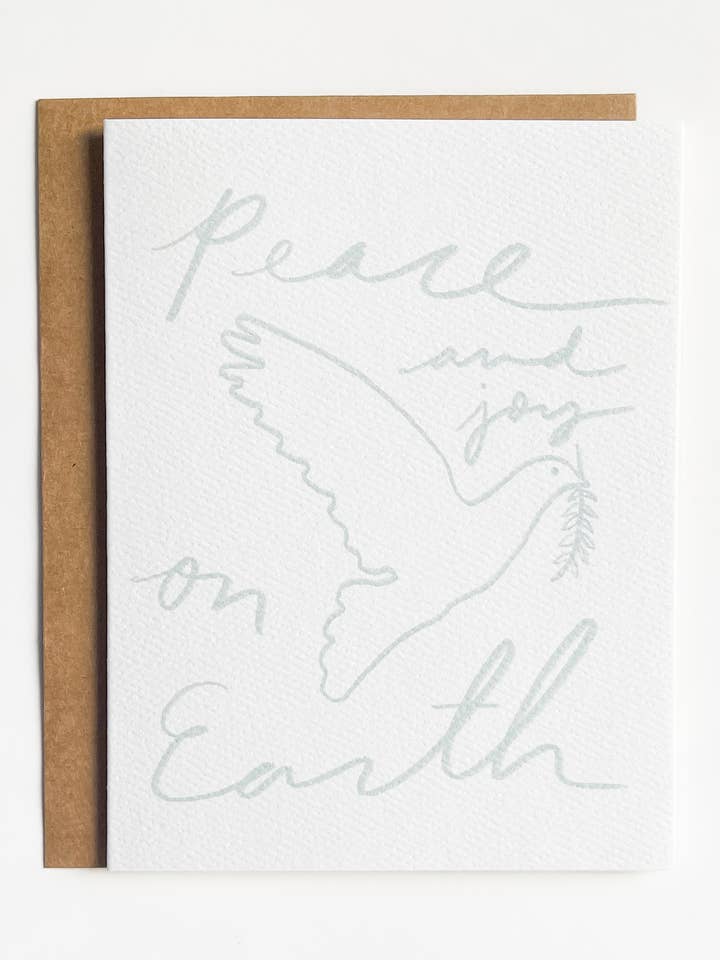 Peace And Joy On Earth Holiday Card for wholesale by Adonysse