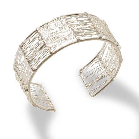 Crocheted Bamboo Bracelet for wholesale by Uncommon Threads Studio