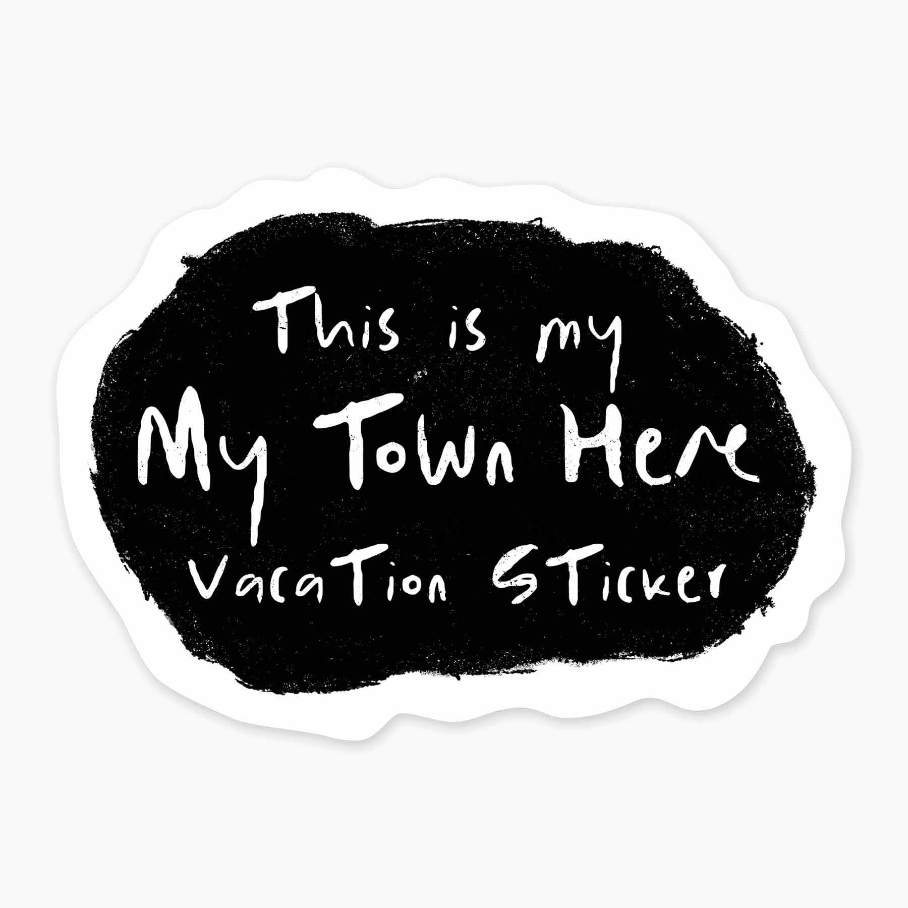 Nice Enough Stickers - Vente Autocollant - My Vacation - Autocollant avec nom de 3 pouces