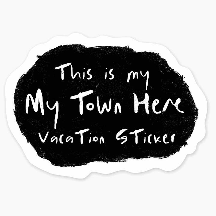 Nice Enough Stickers - Vente Autocollant - My Vacation - Autocollant avec nom de 3 pouces0