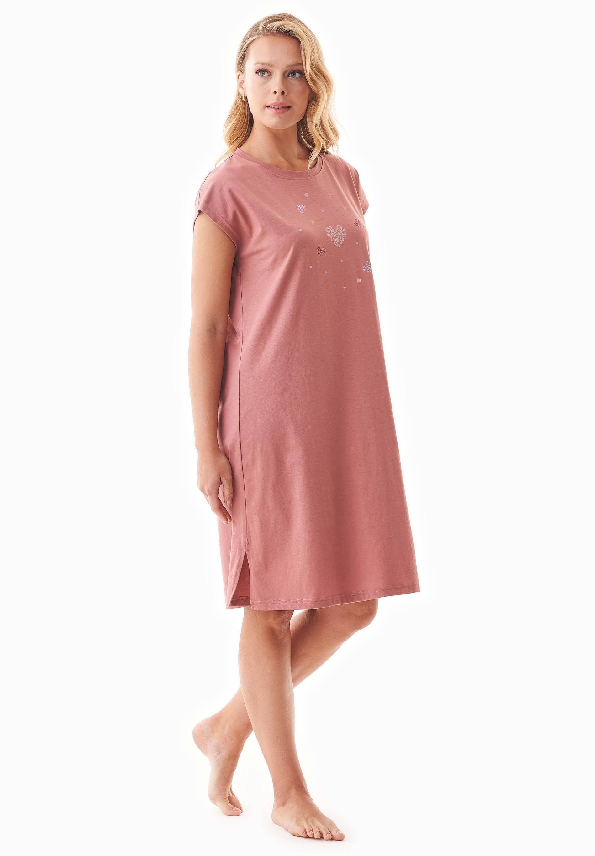 ORGANICATION - Wholesale Nightgown - Women's - DANVEER | Nachthemd aus Bio-Baumwolle mit Print3