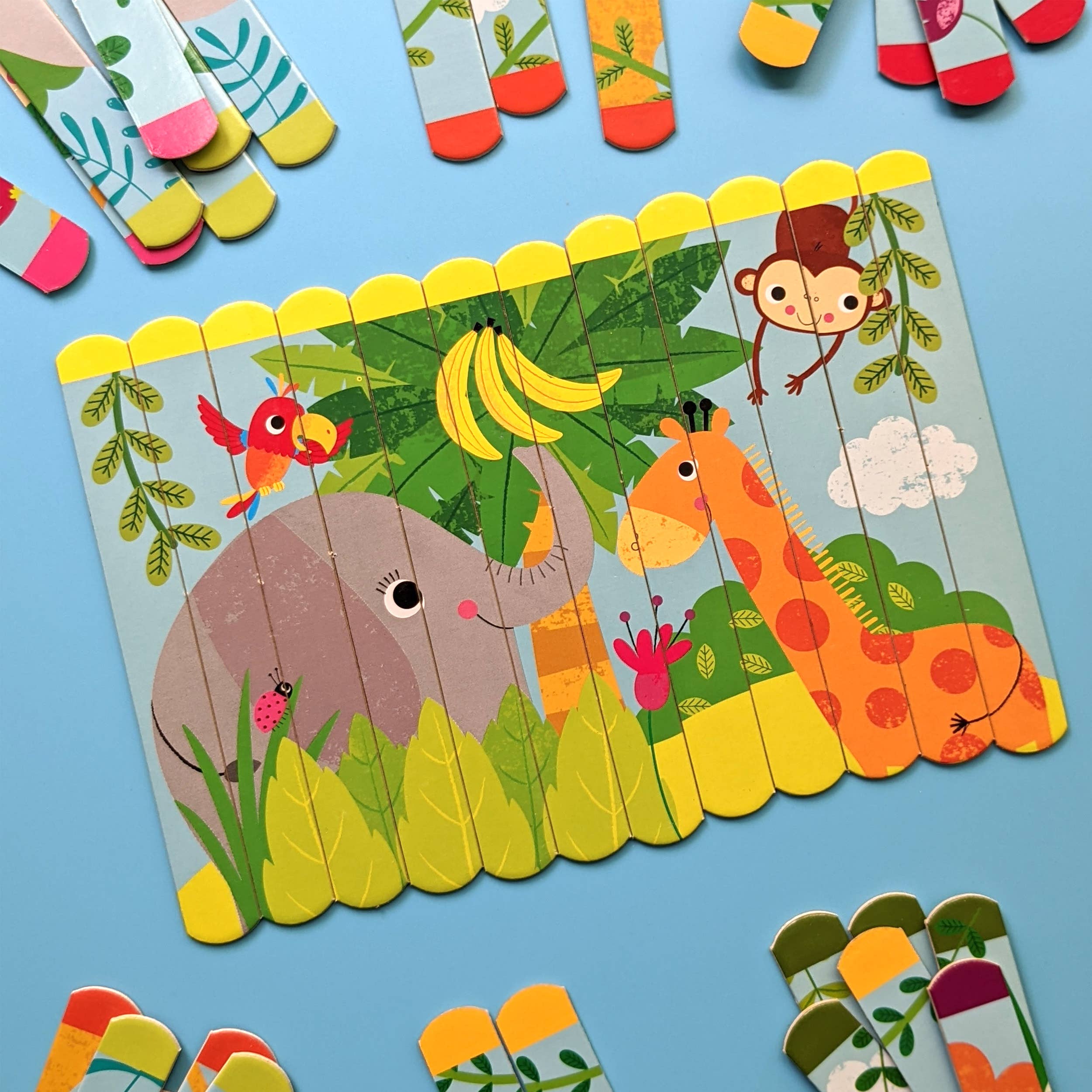 Robert Frederick Ltd – wholesale Puzzle – Child – Jungle Puzzle Sticks1