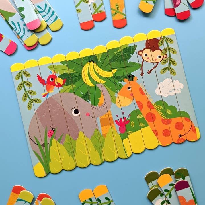 Robert Frederick Ltd – wholesale Puzzle – Child – Jungle Puzzle Sticks1