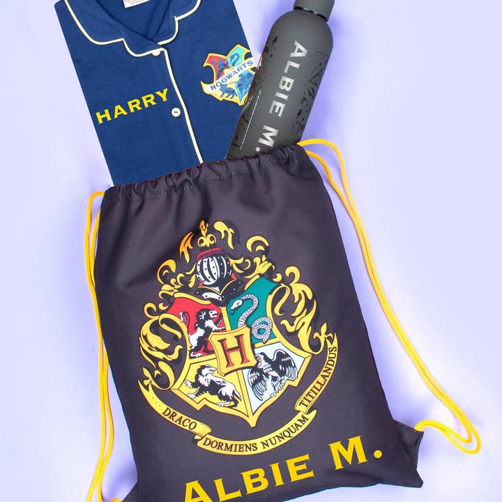 Fringoo Group Ltd - Wholesale Sleepwear Set - Kids - Harry Potter Personalised Pyjamas with Buttons - Navy Blue5