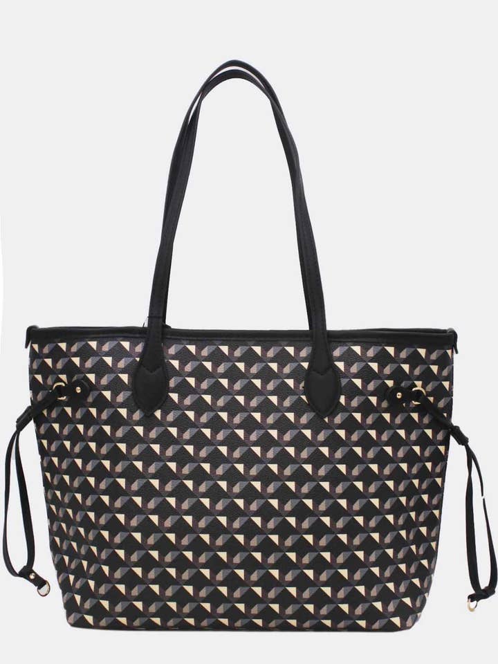 Geometric Pattern Tote Bag 23B-5810 for wholesale by Tom&Eva (F.D.M diffusion)