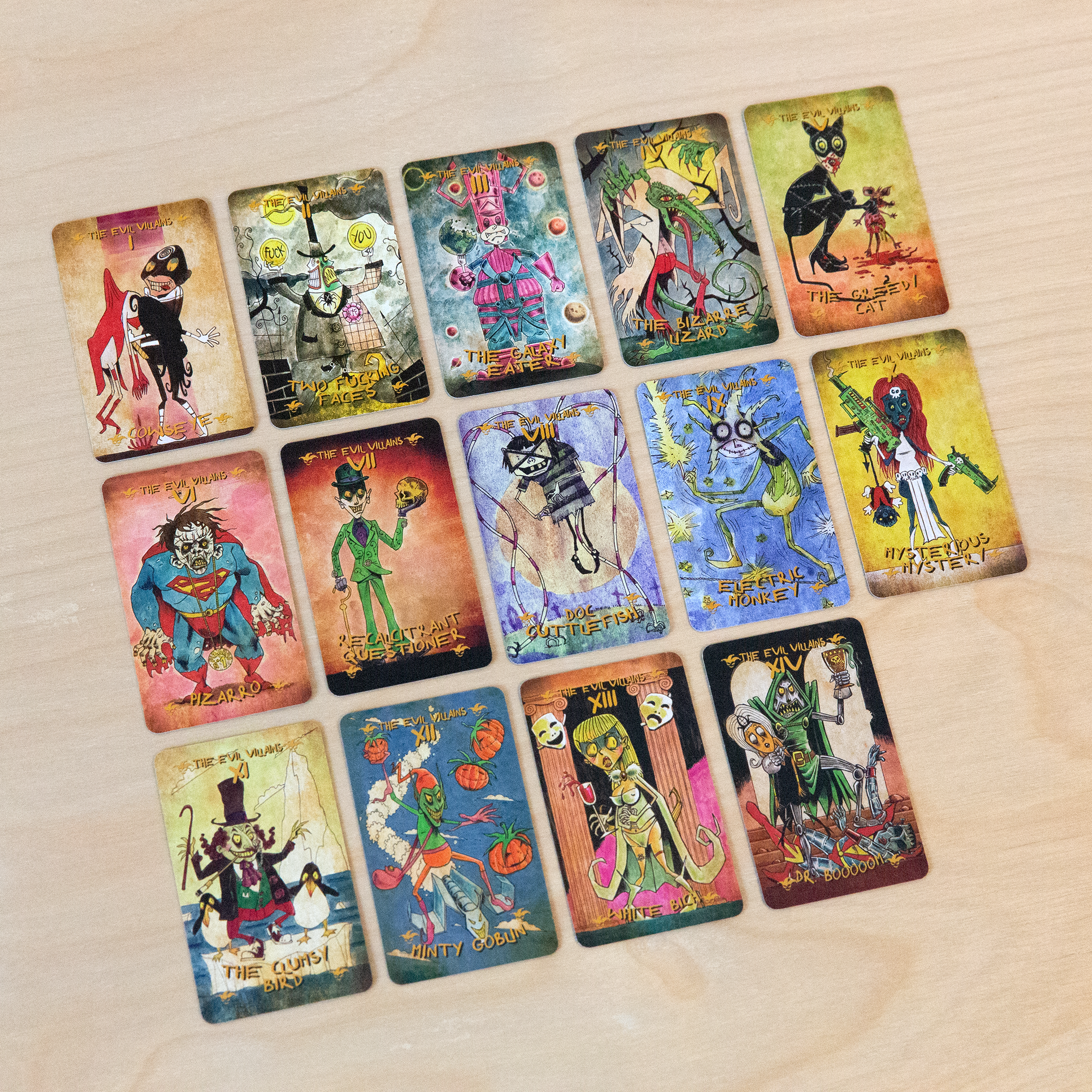 Vermilion Collection - Wholesale Tarot/Oracle Card - Superheroes Parody Mini Tarot7