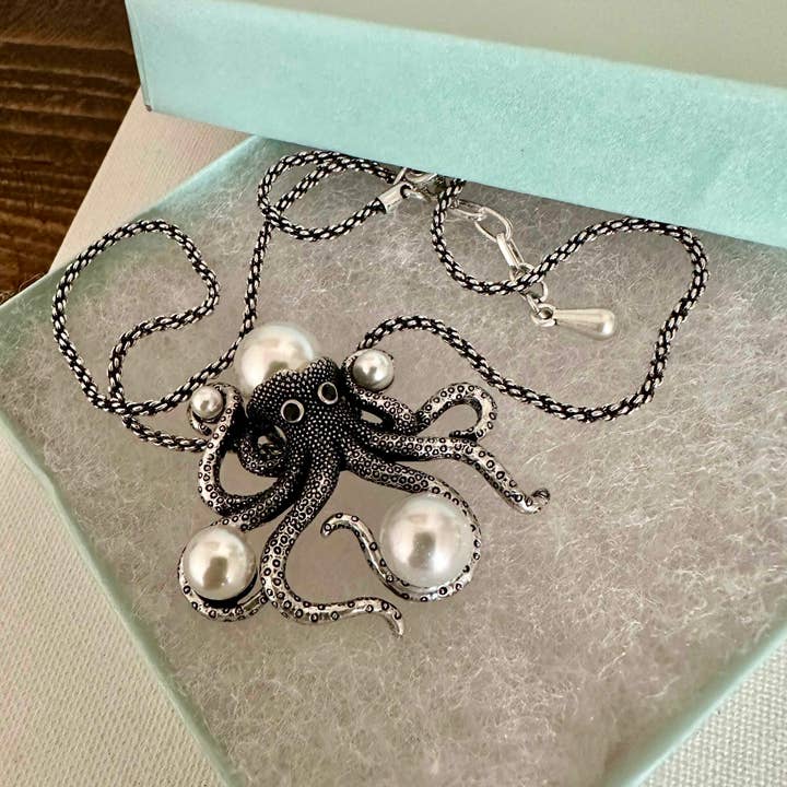 Carol Young Silver - Venta al por mayor Collares con colgantes/abalorios - Collar Pulpo