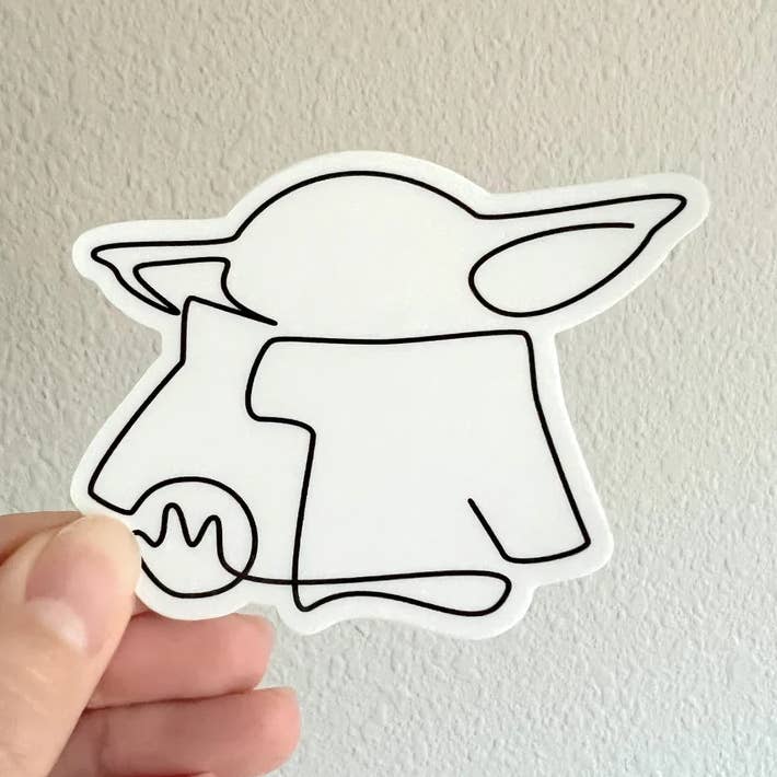 LeMinimal - Wholesale Sticker - Baby Yoda Grogu Star Wars Sticker | Star Wars Sticker Decal0