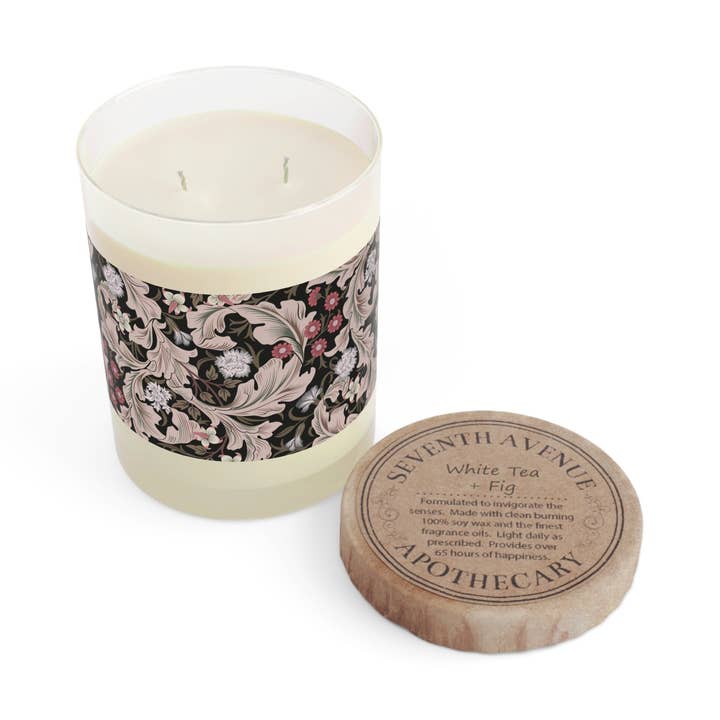 Luxe Geurkaars geïnspireerd door William Morris - Leicester Collectie (Bruin) voor wholesale door Willy Morris Home Emporium