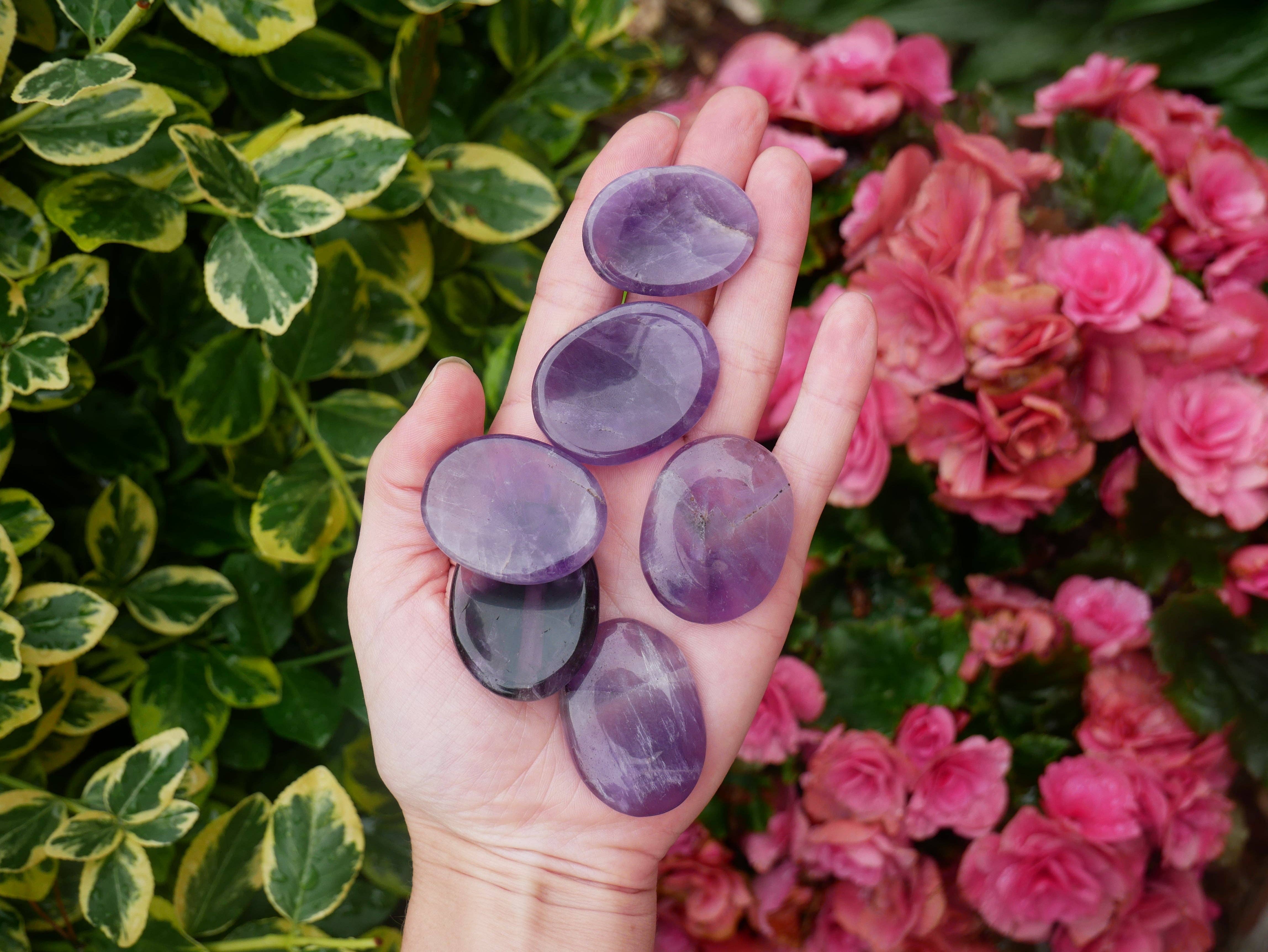 The Healing Sanctuary - Wholesale Spiritual Stone/Crystal - Amethyst Worry Stones