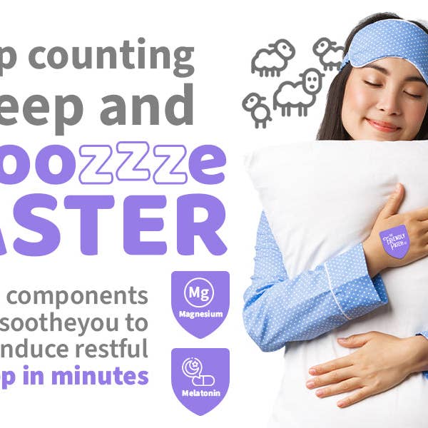 Friendly Patch CO - Wholesale Oral Supplement/Vitamin - Snooze Melatonin Sleep Patch - Travel Pack ( 8 patches )