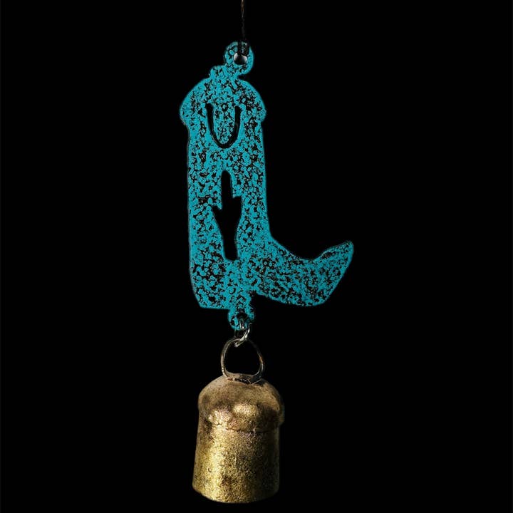 Whimsies - Wholesale Ornament - BOOT wind chime Ornament Western decor Texas Cowboy Oklahoma1