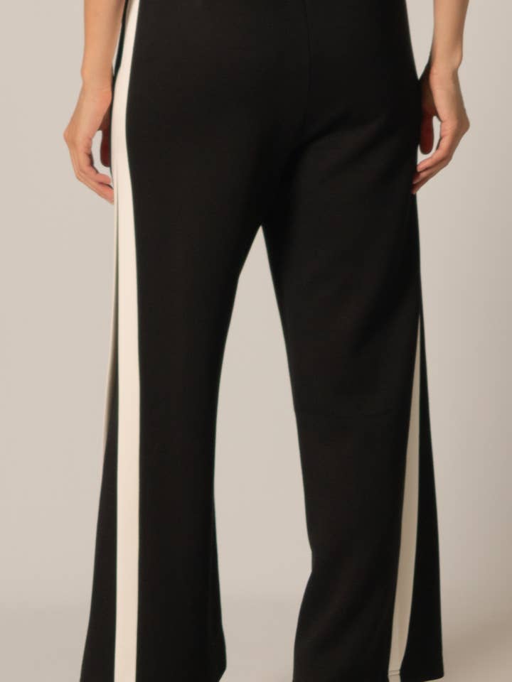 P. CILL – Engroshandel Bukser - Dame – P. CILL Butter Modal sidekontraststribede bukser6