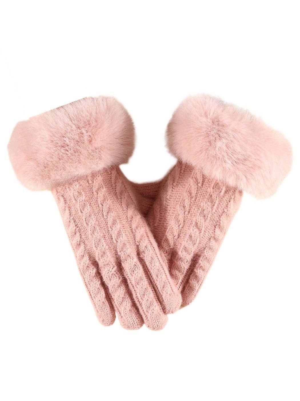 Funkyrel® Atzbranding Limited - Wholesale Gloves - Women's - Gloving - Elegant Gloves with Fur Cuff2