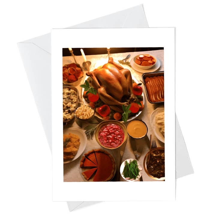 Junebug Ink - Wholesale Thanksgiving Card - Happy Thanksgiving (Recipe inside)0