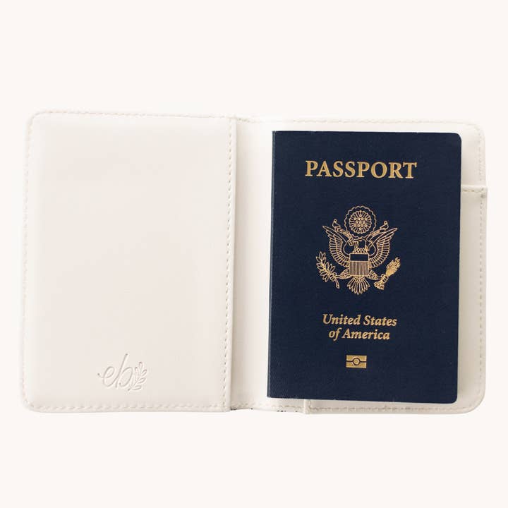Elyse Breanne Design - Wholesale Passport Case - Women's - Pressed Floral Passport Cover