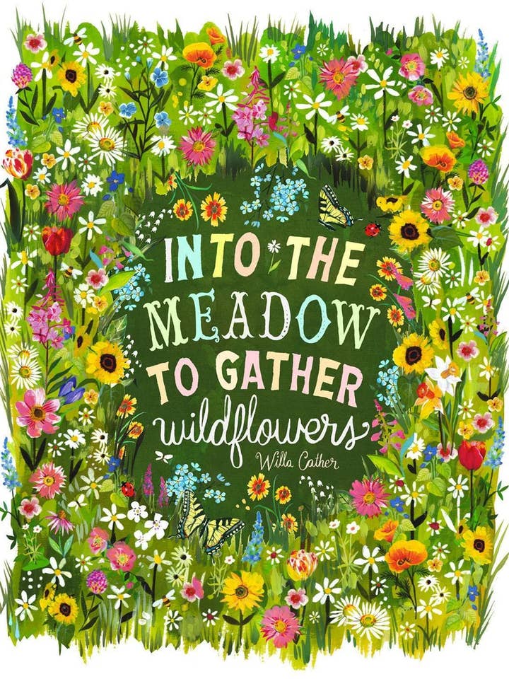 Into The Meadow Art Print for wholesale by Katie Daisy