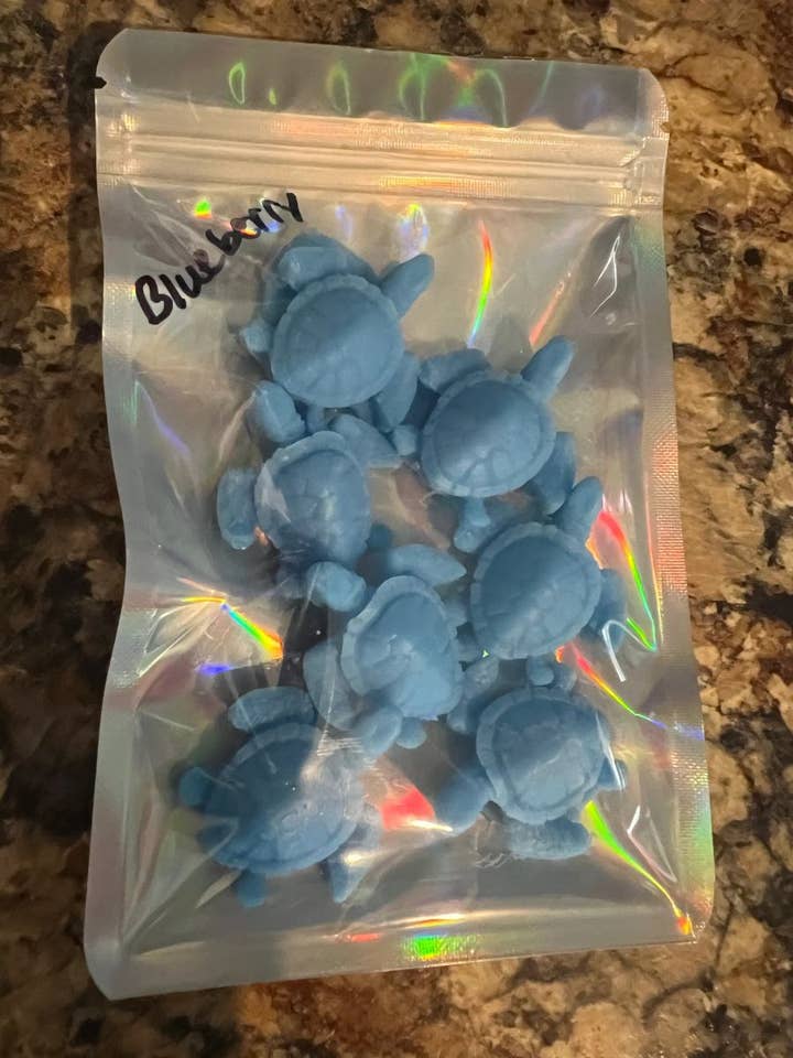 Turtle Shaped Wax Melts - Blueberry Scent for wholesale by Kelsey’s Candles