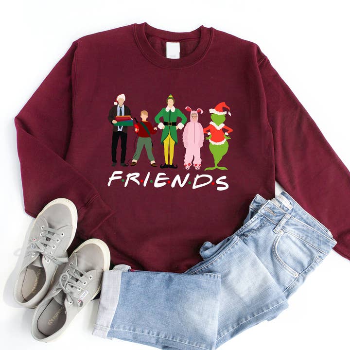 Christmas Friends Sweatshirt for wholesale by Light & Shine