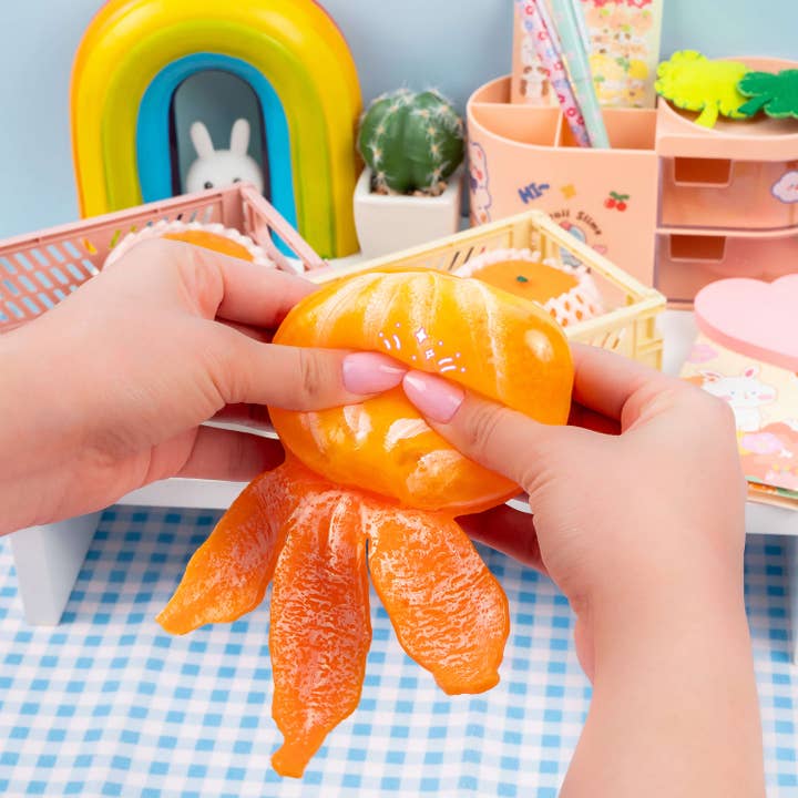 Kawaii Slime Company - Wholesale Squishy Toy - Kids & Baby - Tangerine Cutie Peeling Fidget Sensory Toy (9pcs/case)3