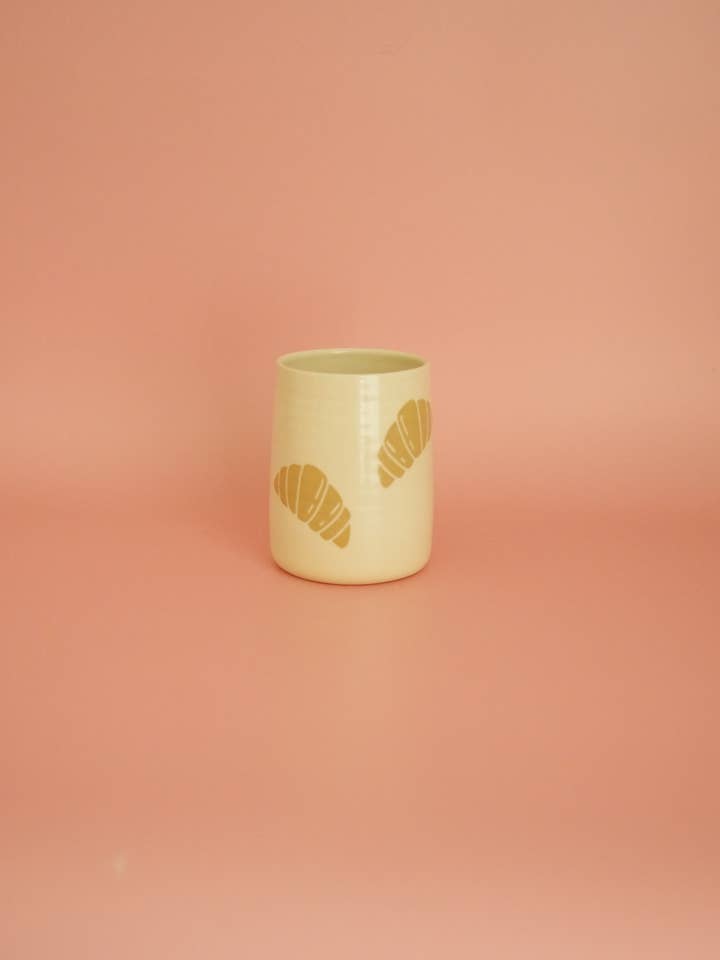 Croissant cup for wholesale by Lilas Clayground