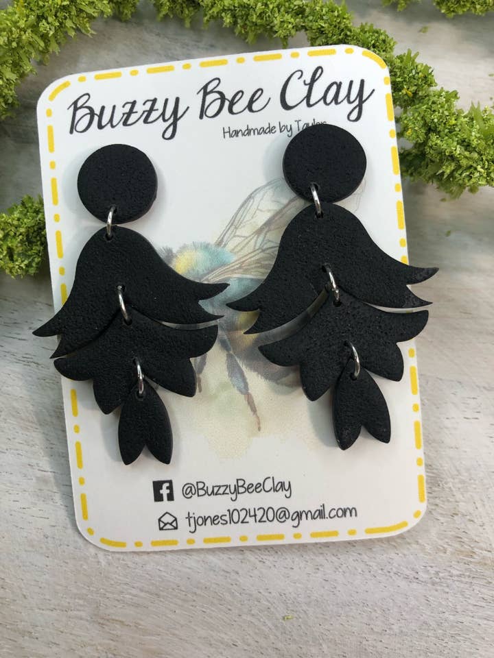 Frilly Floral Leaves for wholesale by Buzzy bee clay