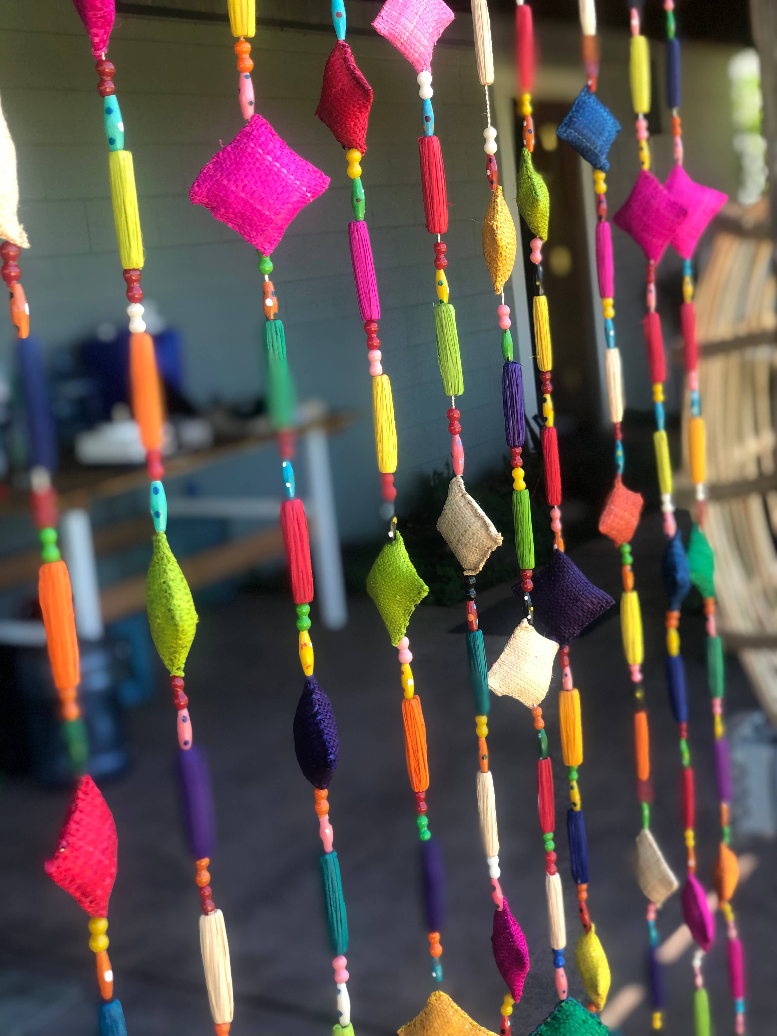 Shebobo - Wholesale Bunting/Garland - Zola Garland Raffia Straw Pillow Bead Strand Room Decor Sets0