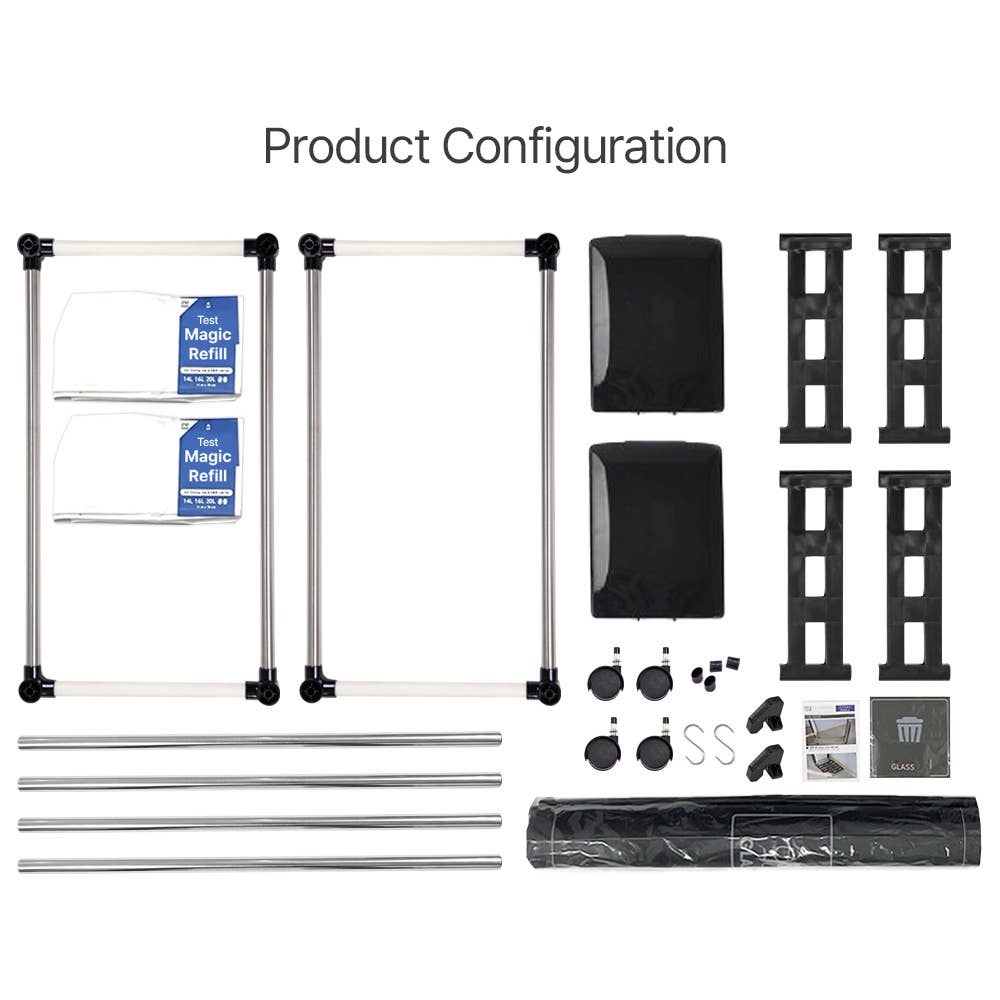 senseQ – wholesale Rubbish can/Rubbish bin – 2 in1 64L Easy Fit Magic Recycle Bin with Lid, Wheels5