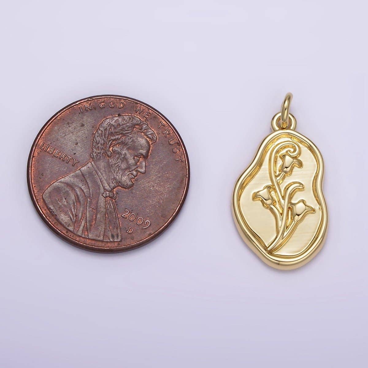 Aim Eternal – Engroshandel Vedhæng/charm – 14K Guld Fyldt Fødselsblomst September Morgenfrue Personliggjort Vedhæng | AG2702