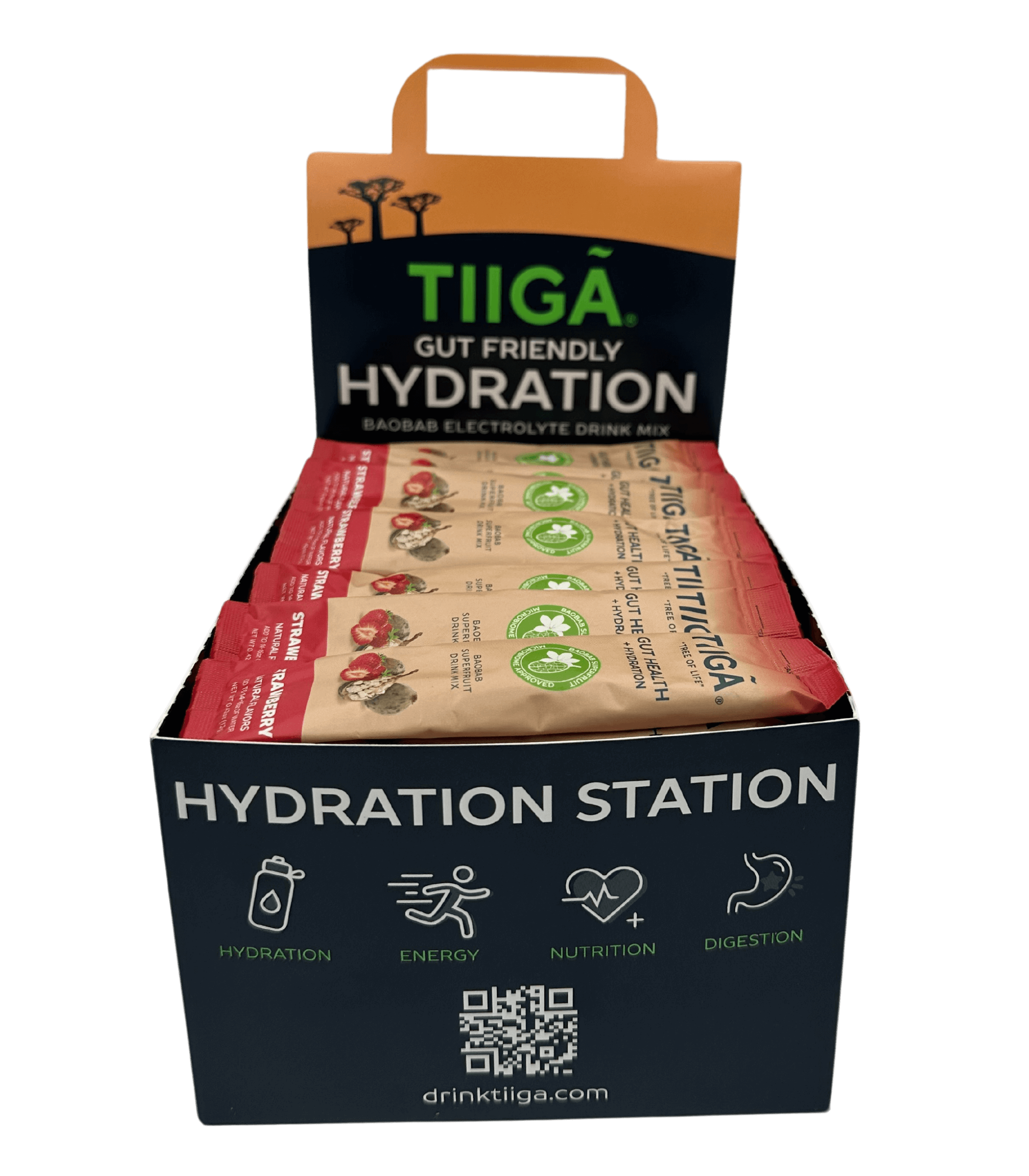 Tiiga - Vente Boisson diététique en poudre - Boîte de 60 portions pour la santé intestinale + hydratation4
