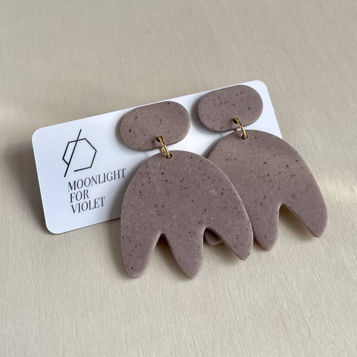 Granite Tulip Dangles for wholesale by Moonlight for Violet