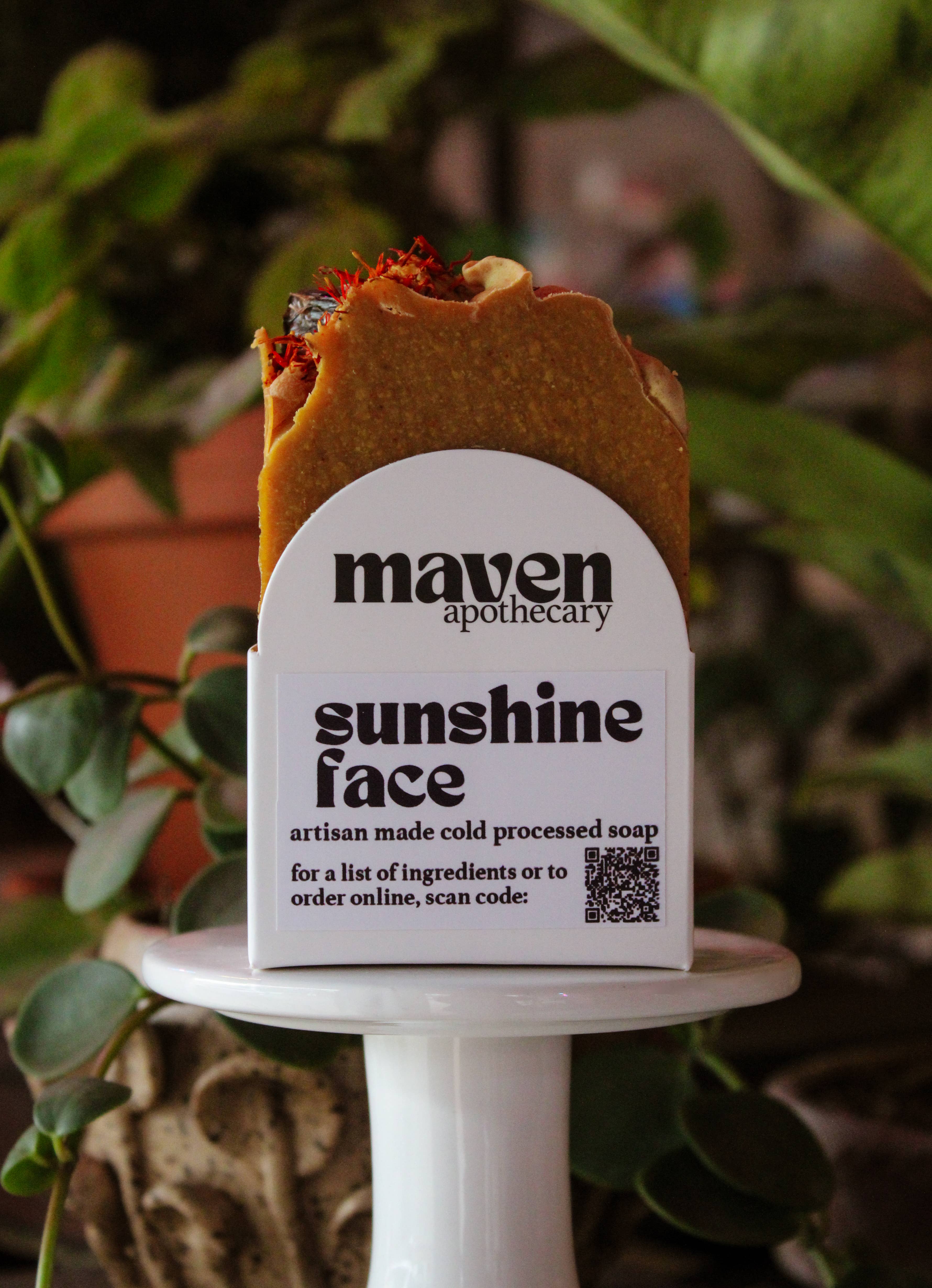 MAVEN APOTHECARY – Großhandel Feste Seife – Sonnenschein-Gesicht Kaltprozess-Seife1
