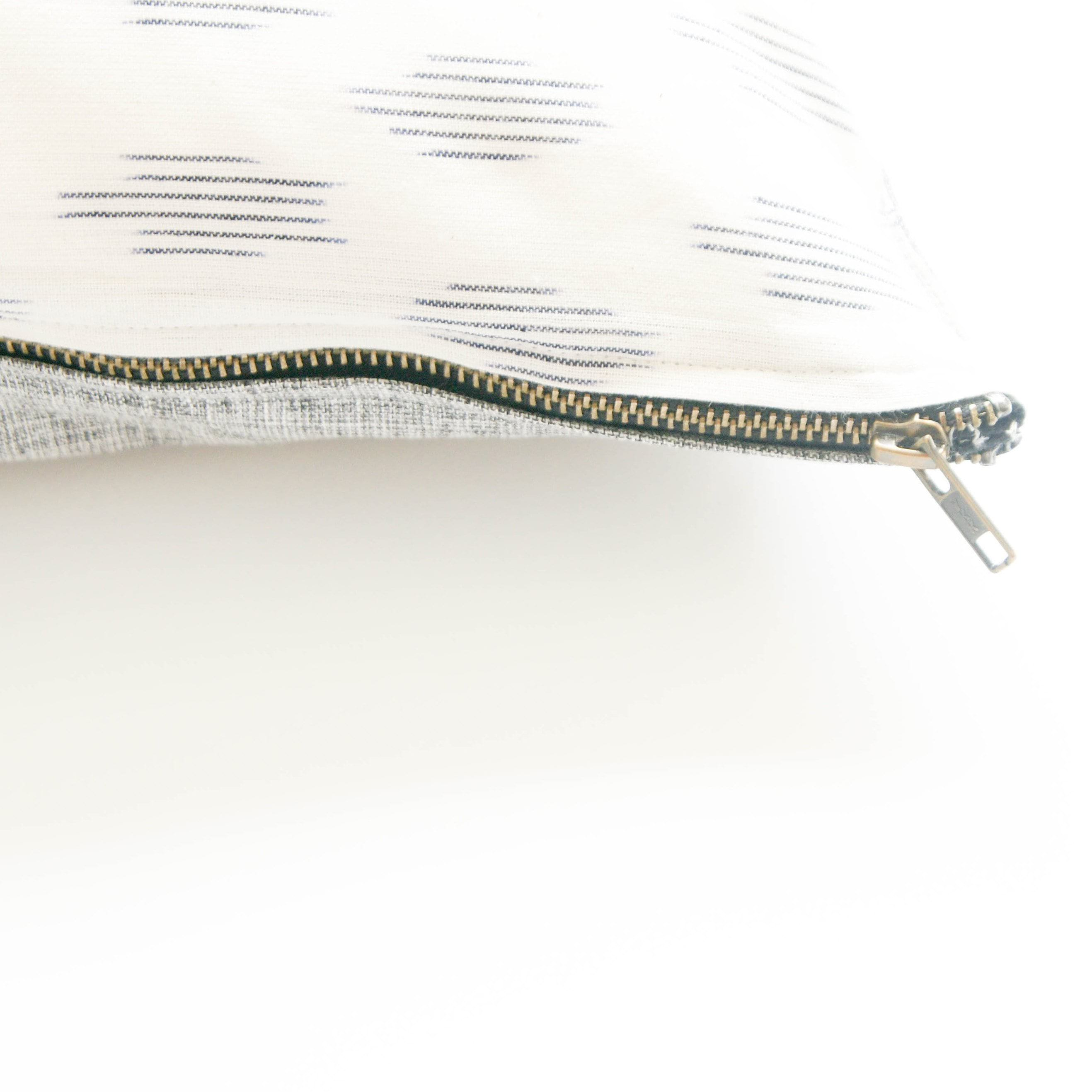 Rustic Loom - Wholesale Lumbar Pillow - White Modern Dot Handwoven Cotton Ikat Lumbar Pillow 12 x 181