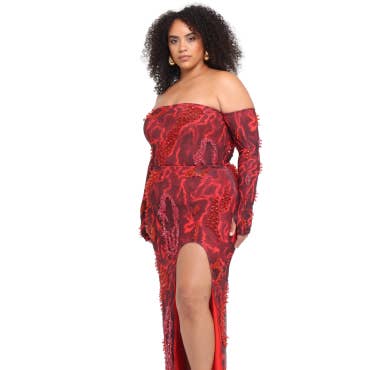 Zusi Maxi Skirt (Red Storm) for wholesale by Onalaja