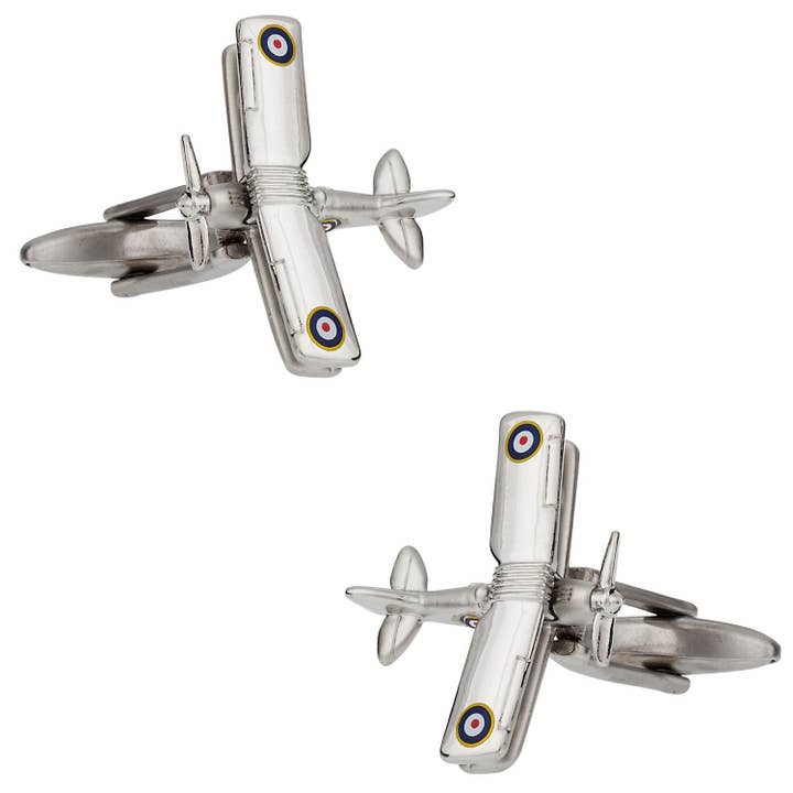 Biplane Cufflinks for wholesale by Cuff-Daddy