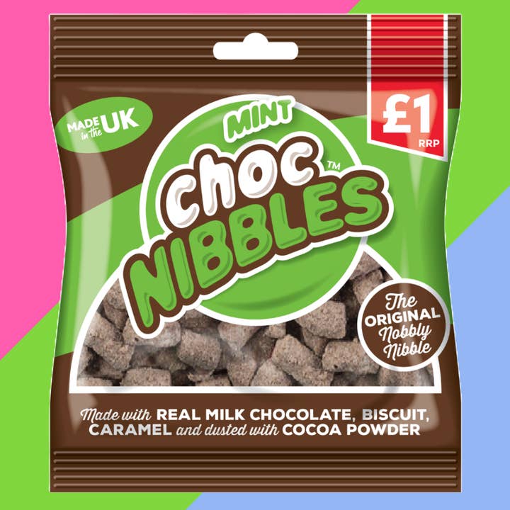 Gaffney's Sweets & Treats Wholesale - Wholesale Chocolate Covered Sweets - Sweet Dreams Mint Choc Nibbles Bag 12x135g £1 PMP