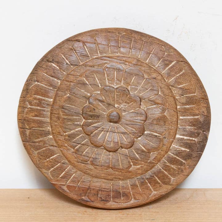 De-cor - Wholesale Decorative plate/dish/bowl - Vintage Carved Chapati Plate1