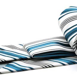 Ferrecci - Wholesale Necktie - Men's - Ferrecci - Men's Business Casual Necktie & Hanky Set - D17