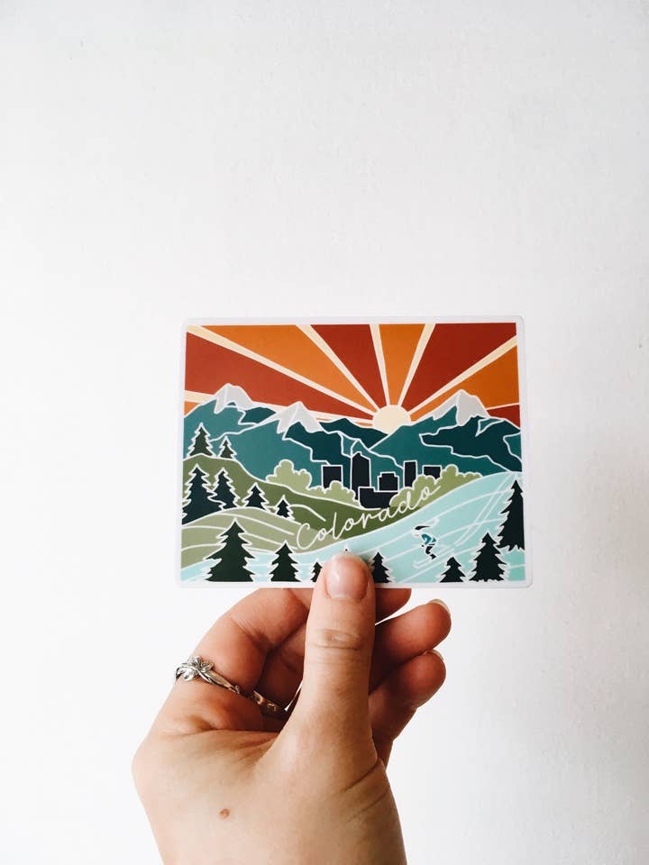 Colorado Weatherproof Sticker for wholesale by Summer Stokes