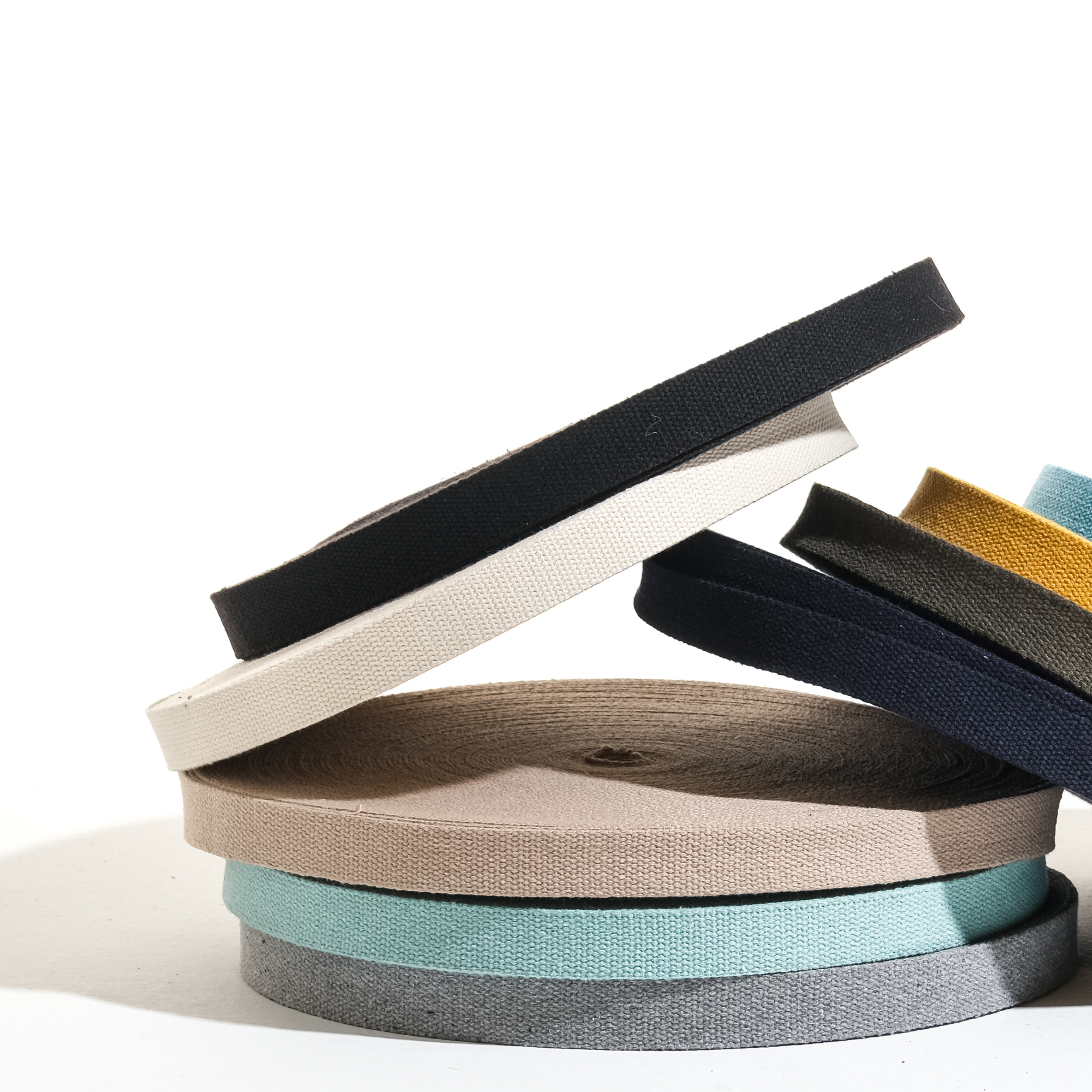 Dream Trimming Goods LLC – Großhandel Bastelzubehör – 1" x 10 Yards schwarzes schweres Baumwollband zum Nähen von Griffen6