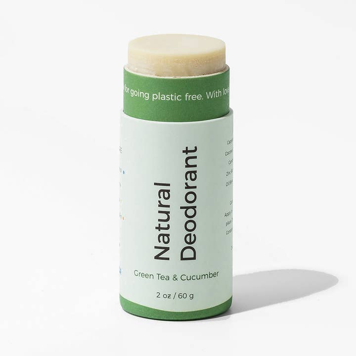 Komposterbar Naturlig Deodorant - Grøn Te & Agurk for engroshandel hos Oliver Flynn Plastic Free Shop