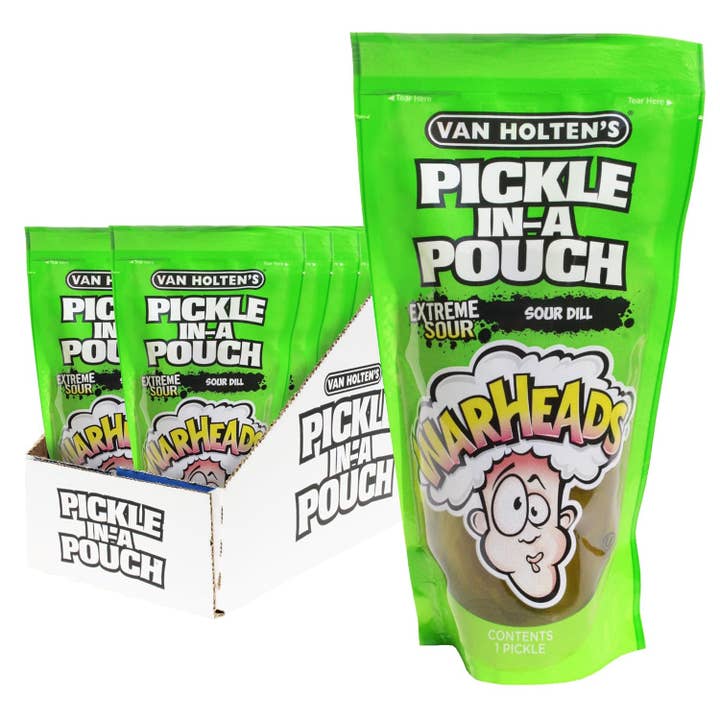 Van Holten's Cornichons Warheads Extra Acides Emballés Individuellement 12 Par Boîte pour la vente par Shop The King