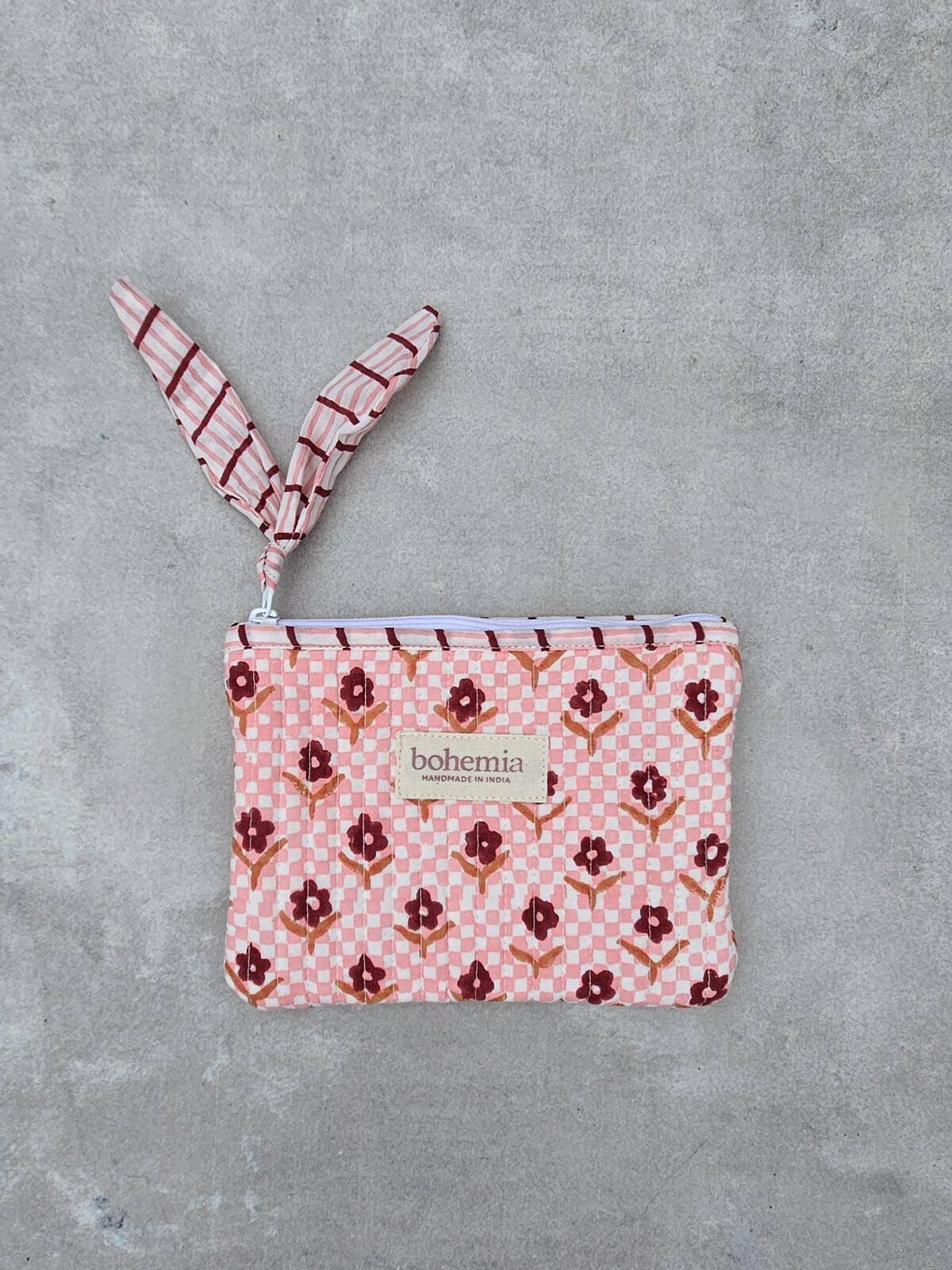 Bohemia Design [now closed] - Wholesale Pouch - Women's - Daisy Check Zip Pouch, Medium0