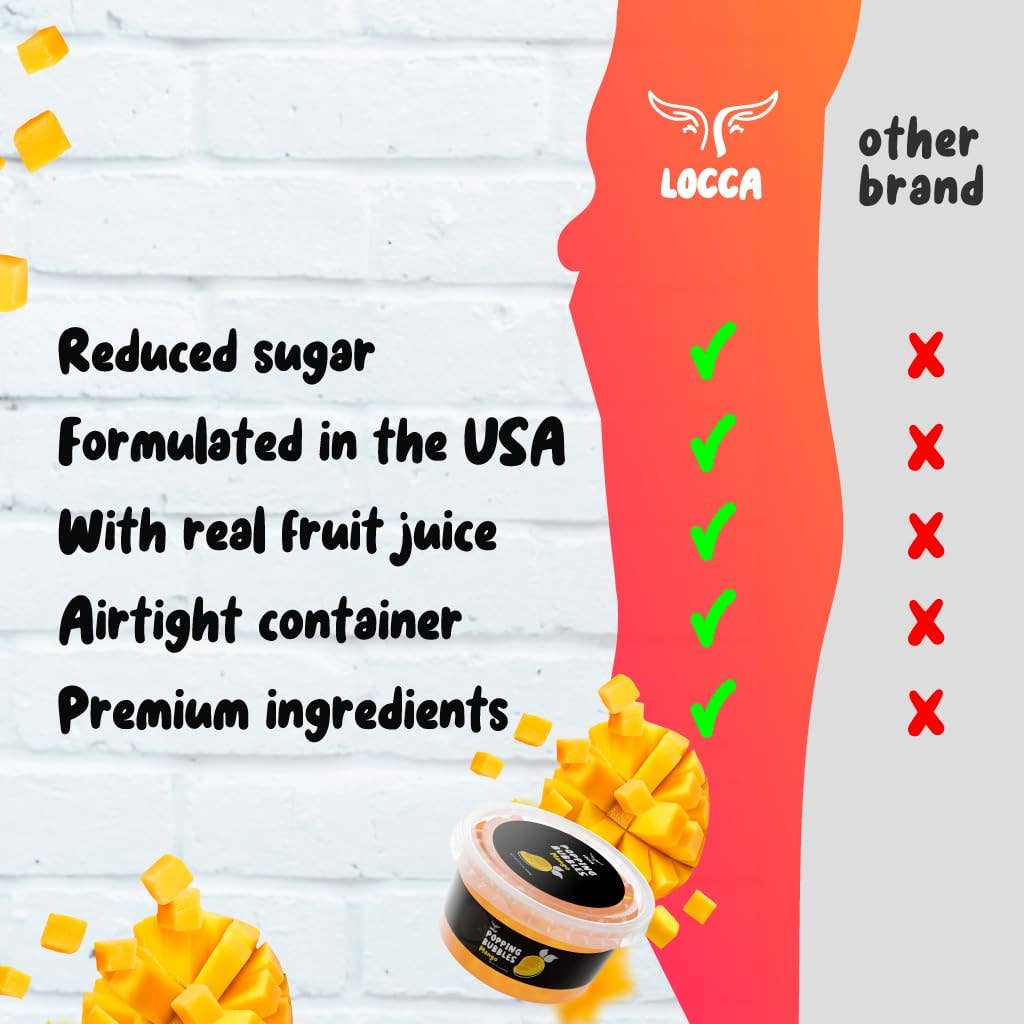 Locca - Wholesale Tea Bags - Strawberry Popping Boba Pearls 7Lbs3