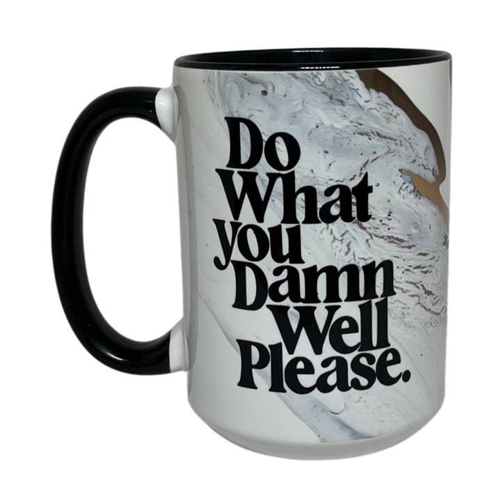 15oz Ceramic Mug - Do What You Please for wholesale by Days with Gray